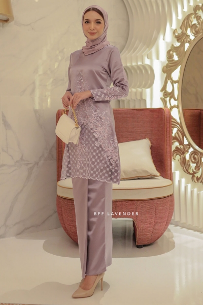 Kurung Melati Dusty Purple